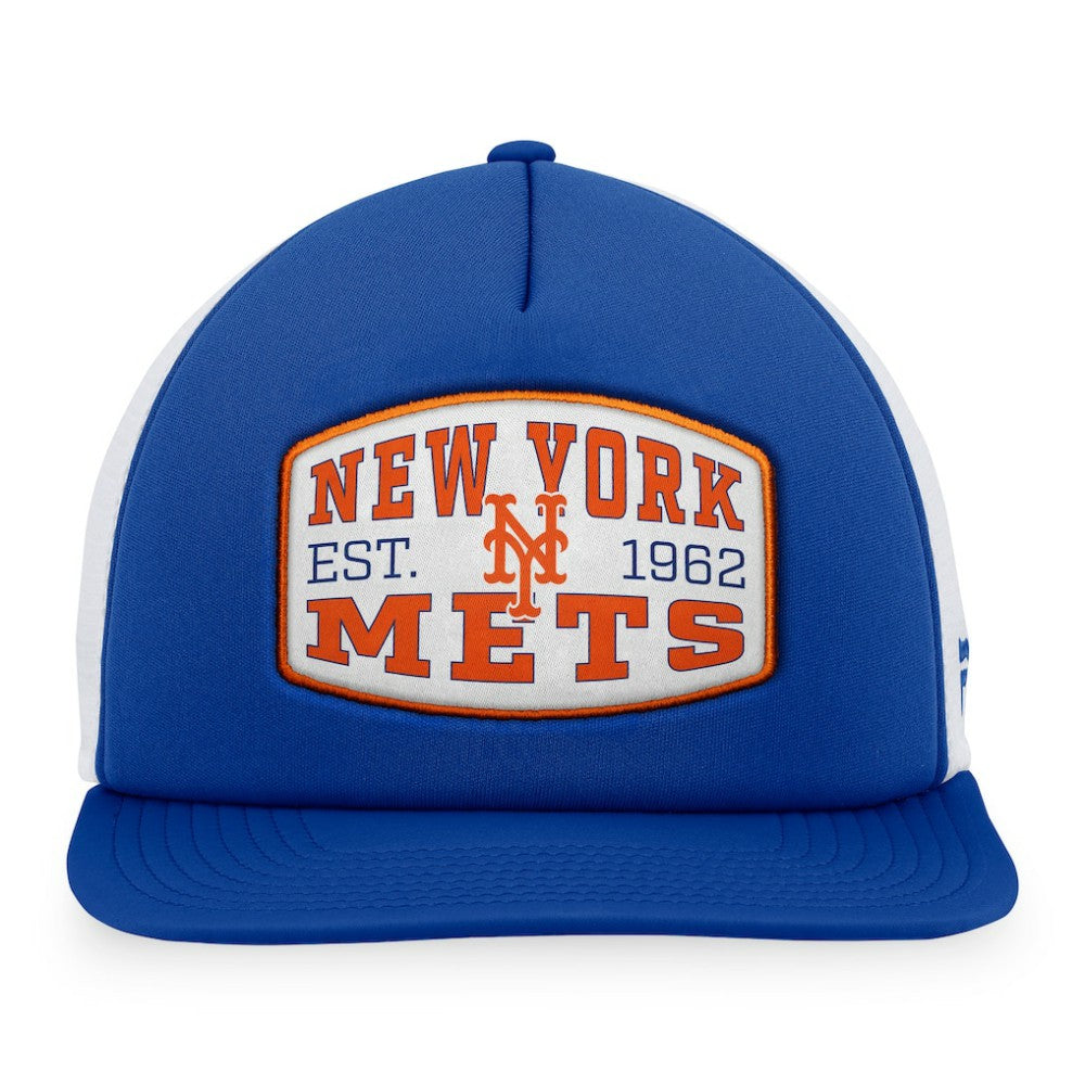 New York Mets Foam Front Patch Trucker Snapback Hat Royal