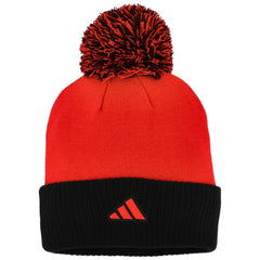 Chicago Blackhawks adidas Women's Laurel Cuffed Knit Hat with Pom Red