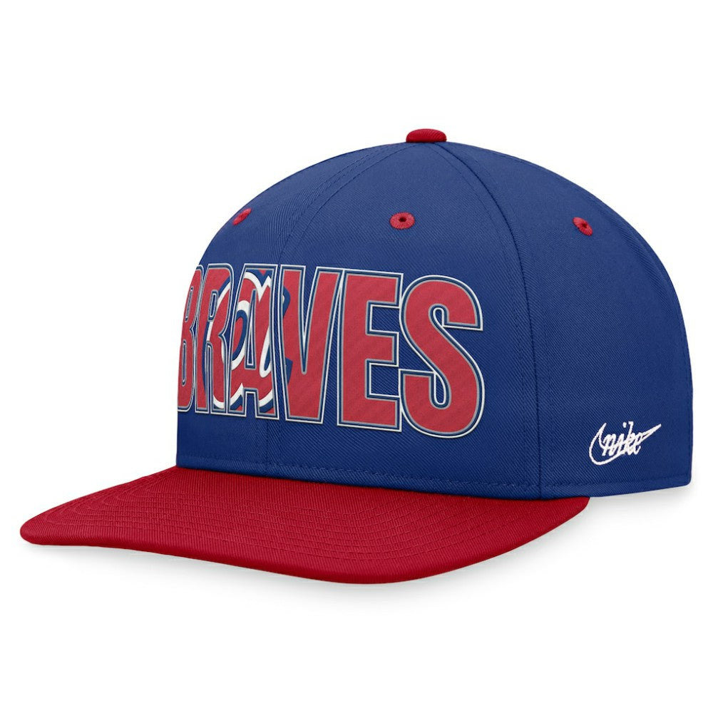 Atlanta Braves Cooperstown Collection Pro Snapback Hat Royal | Nike