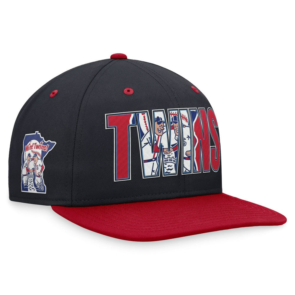 Minnesota Twins Cooperstown Collection Pro Snapback Hat Navy | Nike