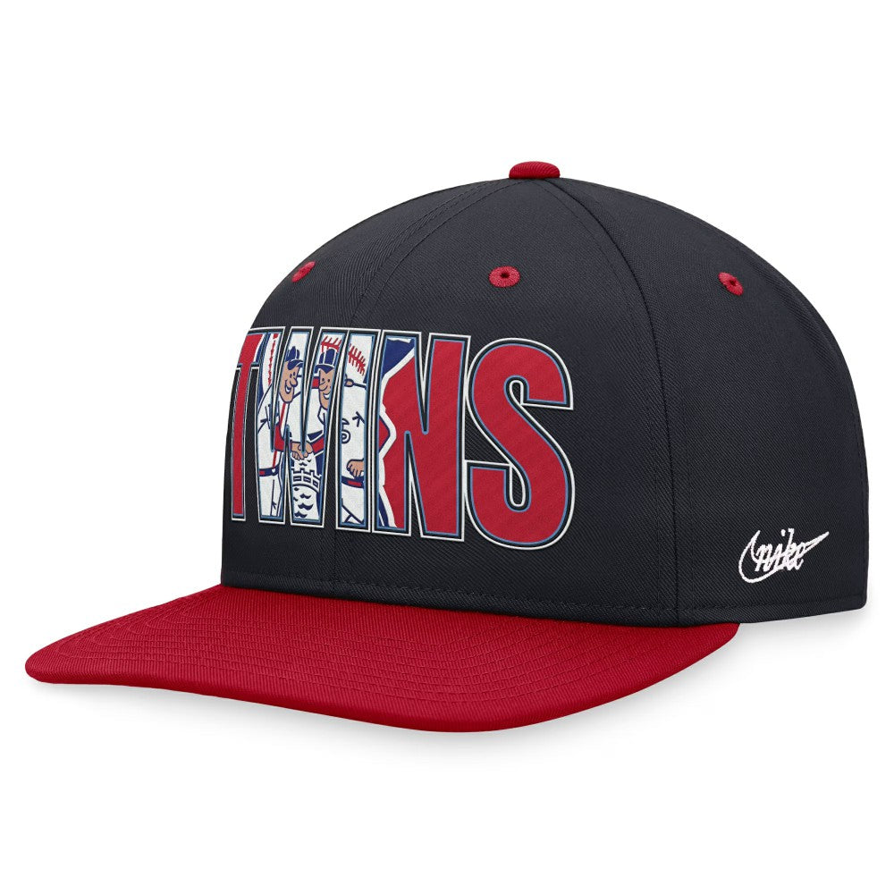 Minnesota Twins Cooperstown Collection Pro Snapback Hat Navy | Nike
