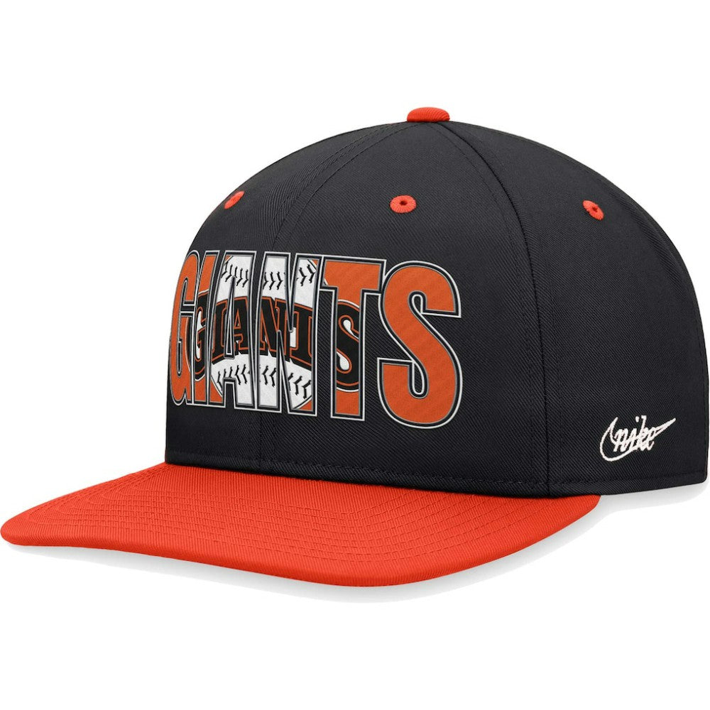 San Francisco Giants Cooperstown Collection Pro Snapback Hat Black | Nike
