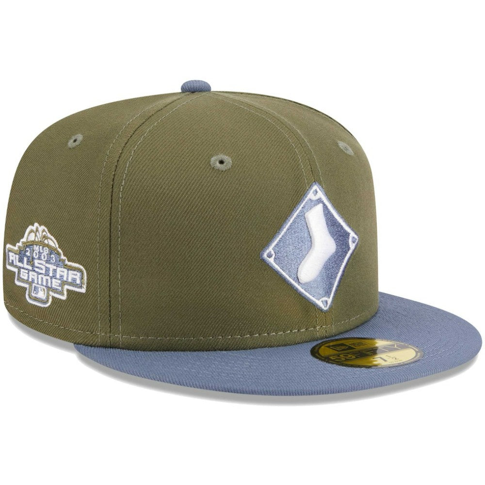 Chicago White Sox 59FIFTY Fitted Hat Olive/Blue | New Era