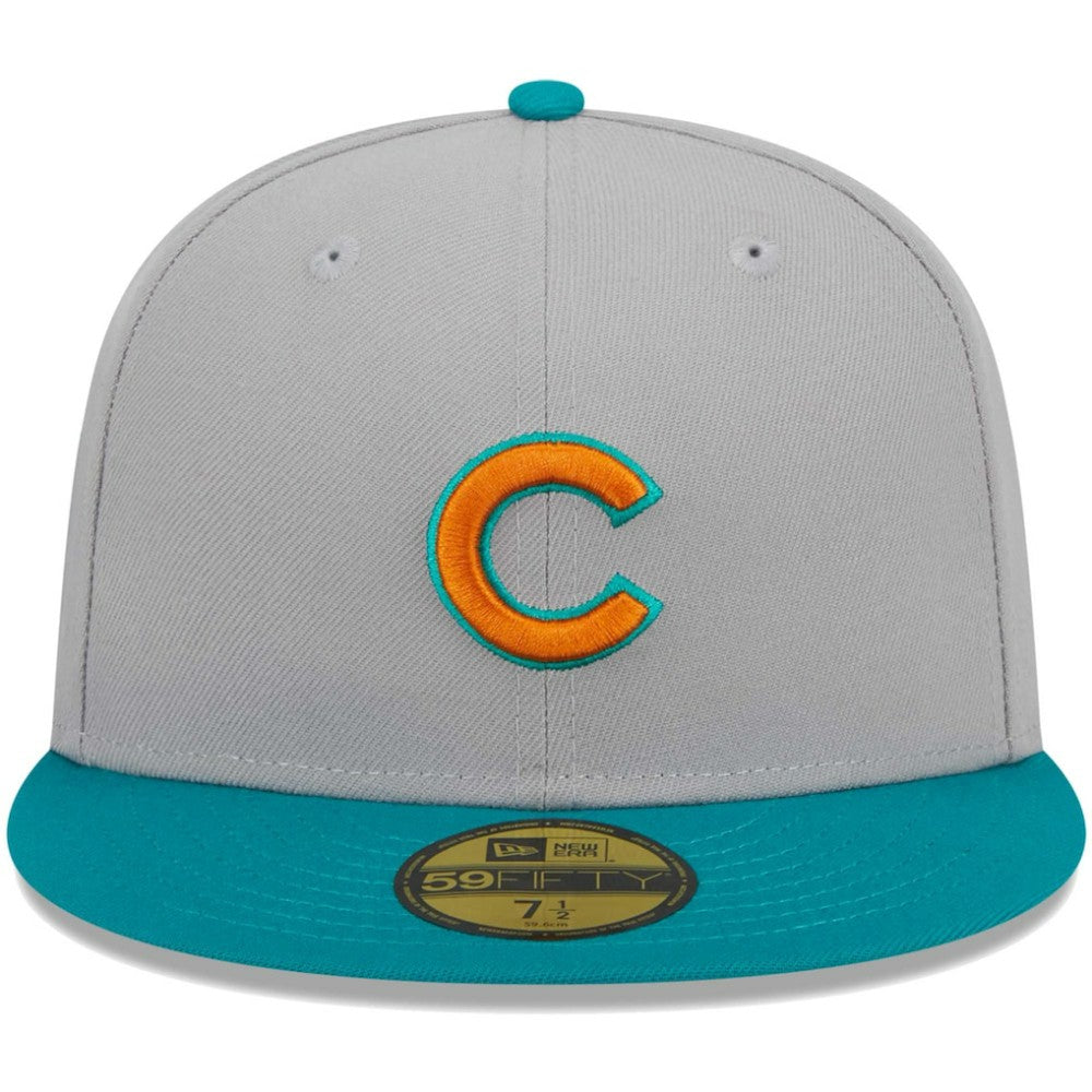 Chicago Cubs  59FIFTY Fitted Hat Gray/Teal | New Era