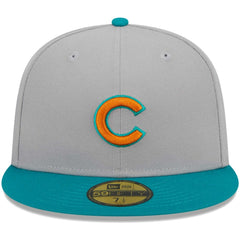 Chicago Cubs  59FIFTY Fitted Hat Gray/Teal | New Era