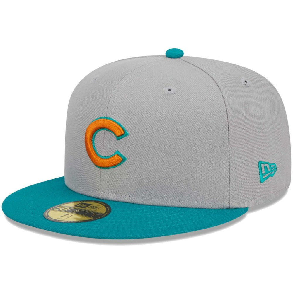 Chicago Cubs  59FIFTY Fitted Hat Gray/Teal | New Era