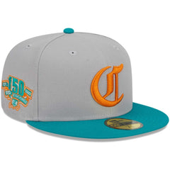 Cincinnati Reds  59FIFTY Fitted Hat Gray/Teal | New Era
