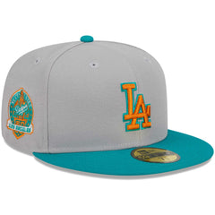 Los Angeles Dodgers  59FIFTY Fitted Hat Gray/Teal | New Era