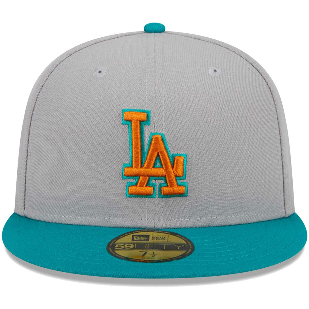 Los Angeles Dodgers  59FIFTY Fitted Hat Gray/Teal | New Era