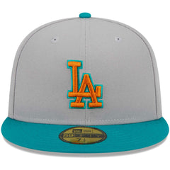 Los Angeles Dodgers  59FIFTY Fitted Hat Gray/Teal | New Era