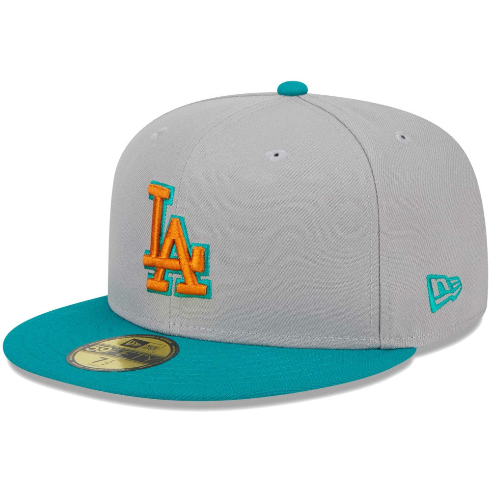 Los Angeles Dodgers  59FIFTY Fitted Hat Gray/Teal | New Era