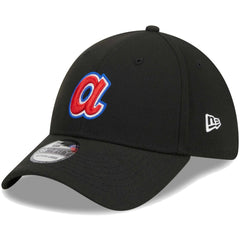 Atlanta Braves Logo 39THIRTY Flex Hat Black | New Era