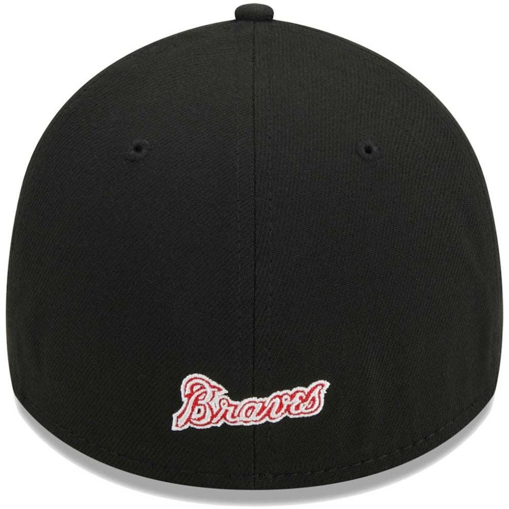 Atlanta Braves Logo 39THIRTY Flex Hat Black | New Era