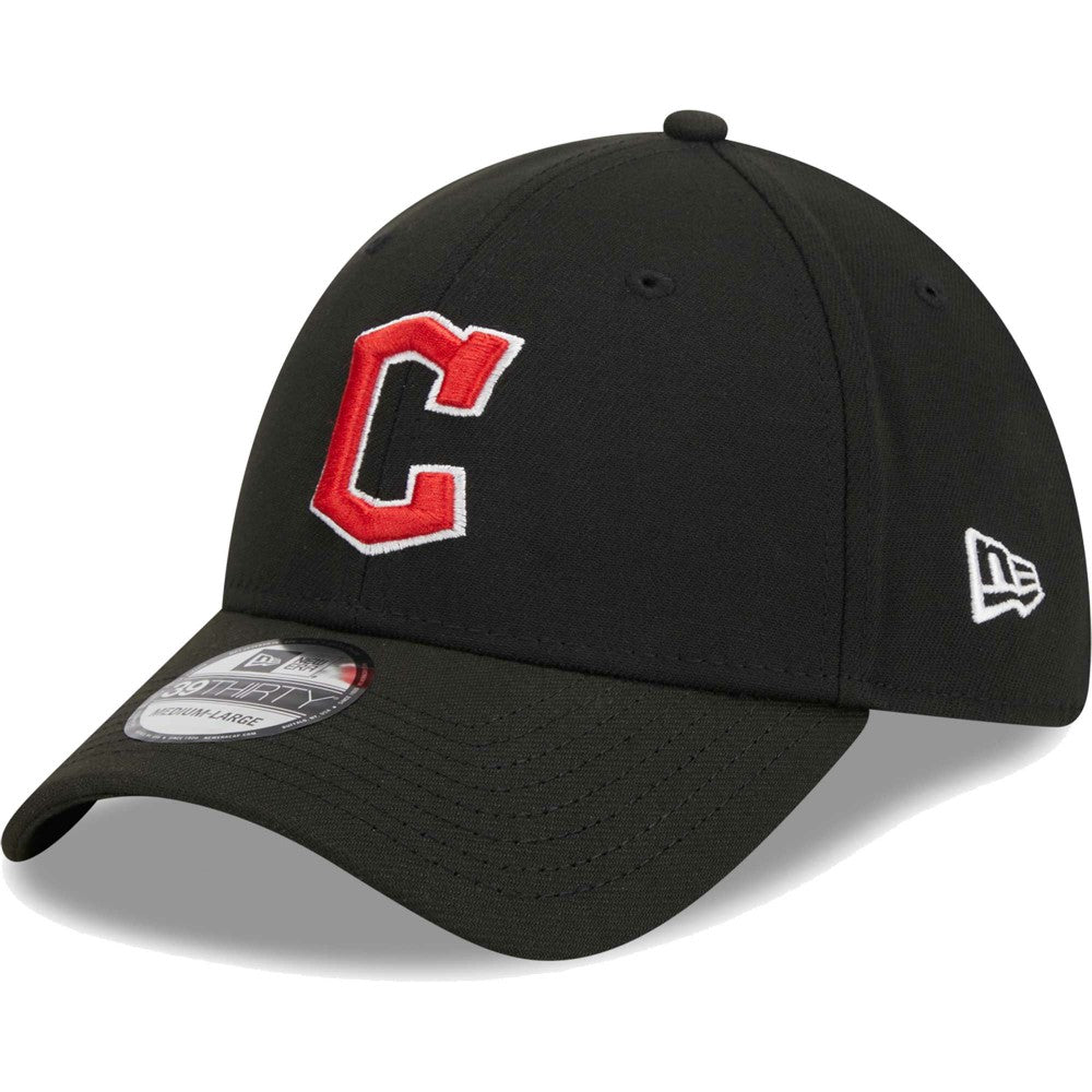 Cleveland Guardians Logo 39THIRTY Flex Hat Black | New Era