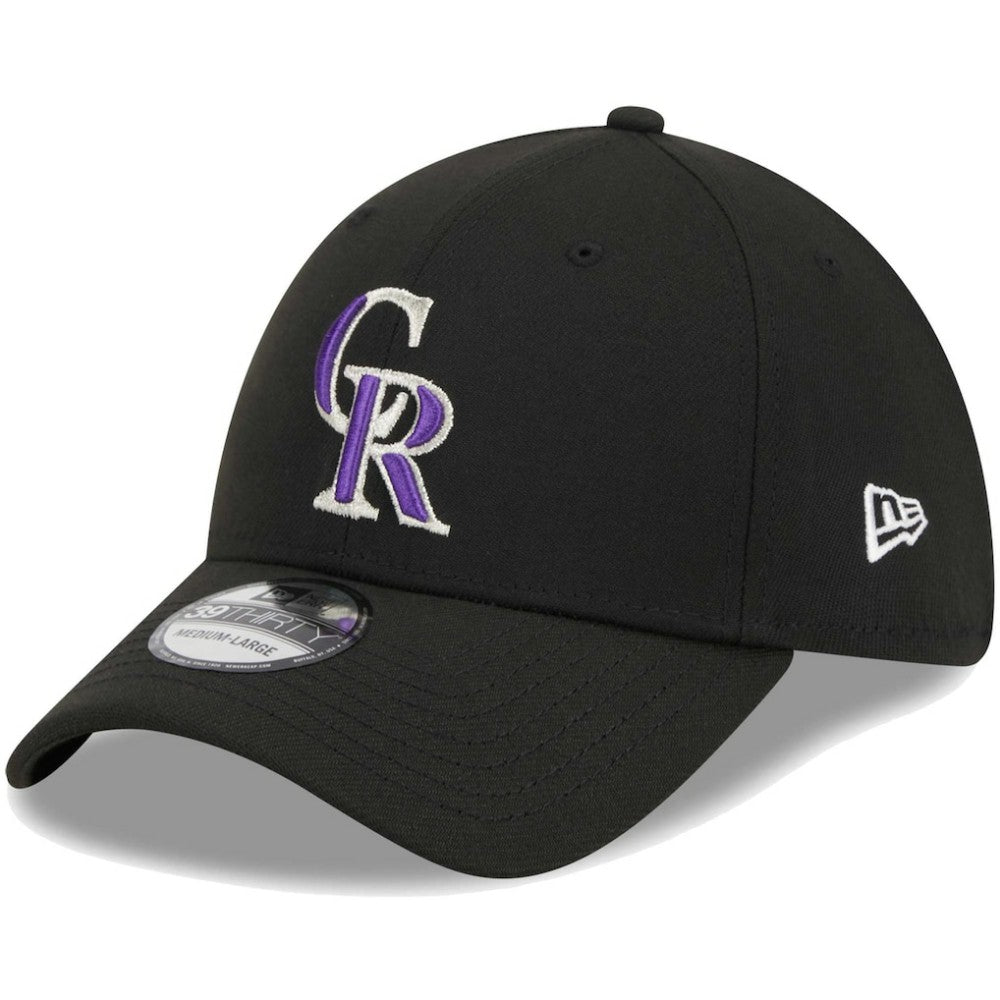 Colorado Rockies Logo 39THIRTY Flex Hat Black | New Era