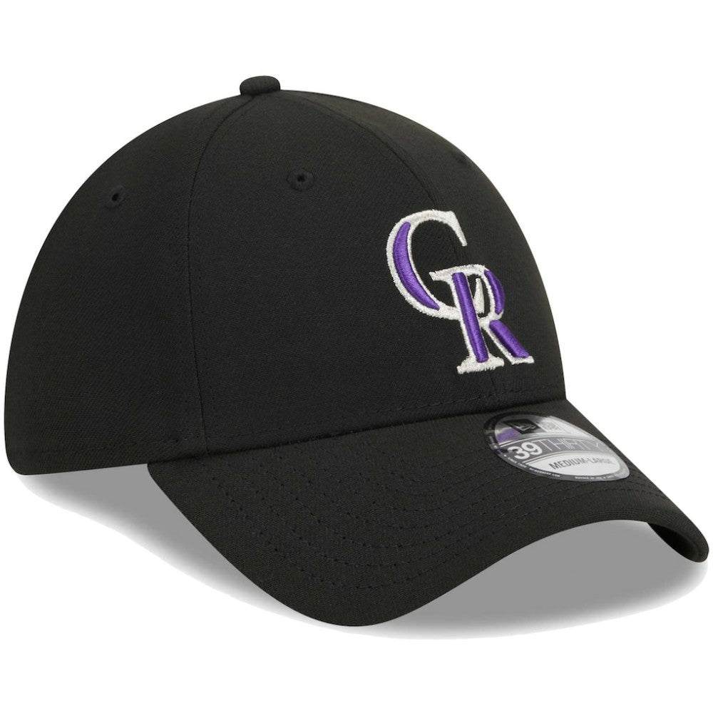 Colorado Rockies Logo 39THIRTY Flex Hat Black | New Era
