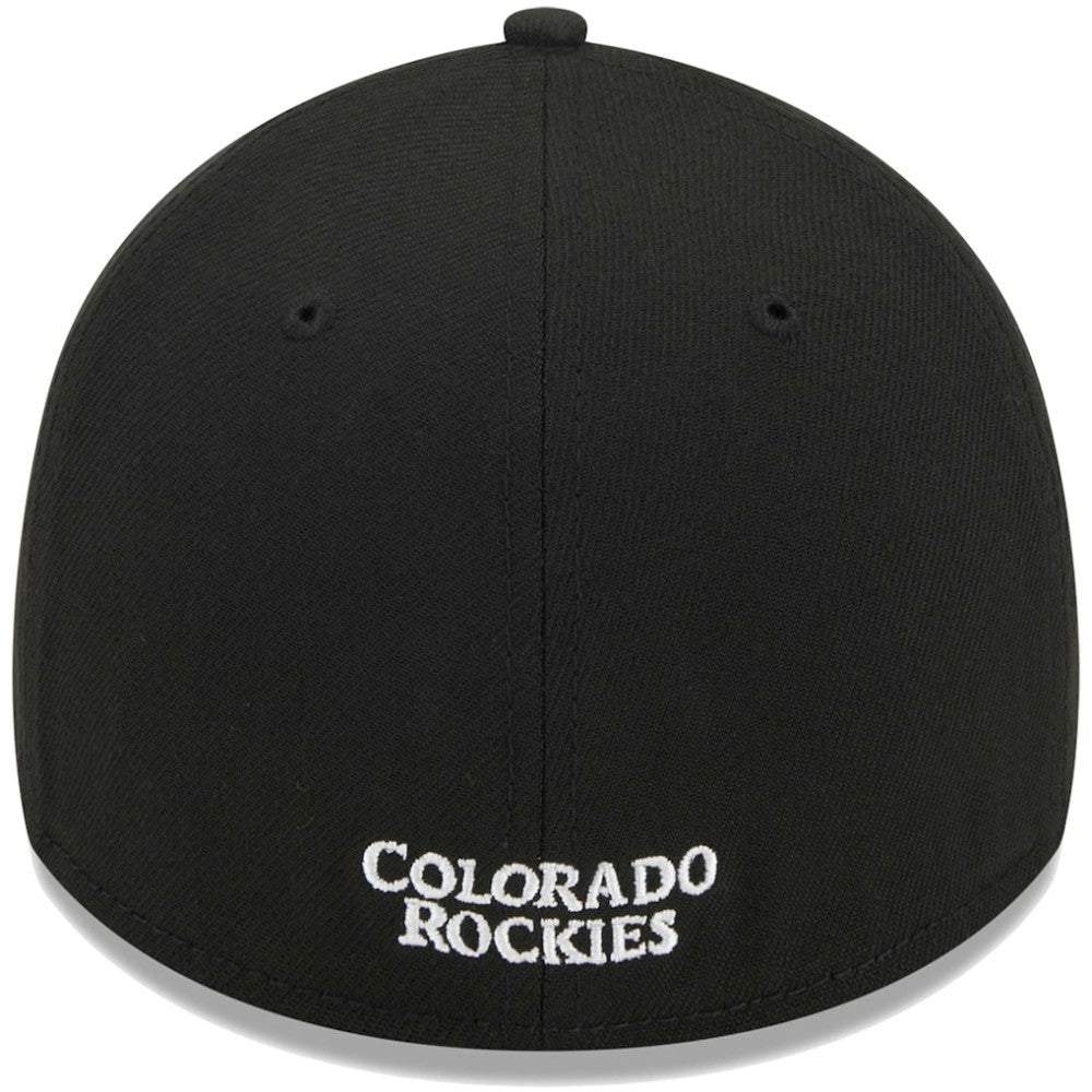 Colorado Rockies Logo 39THIRTY Flex Hat Black | New Era