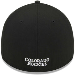 Colorado Rockies Logo 39THIRTY Flex Hat Black | New Era
