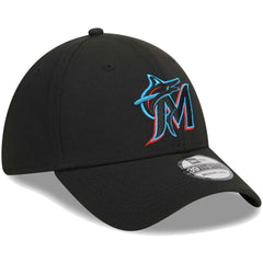 Miami Marlins Logo 39THIRTY Flex Hat Black | New Era