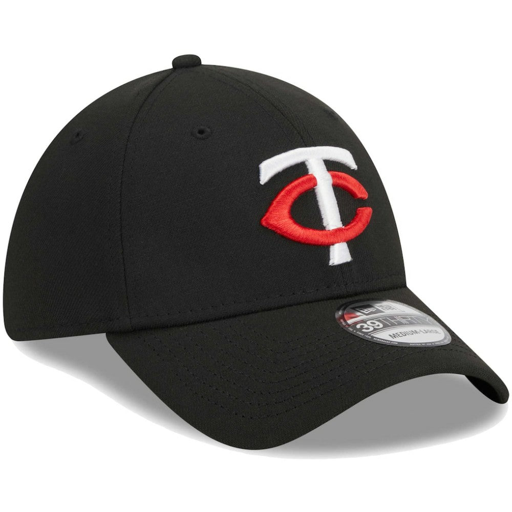 Minnesota Twins Logo 39THIRTY Flex Hat Black | New Era