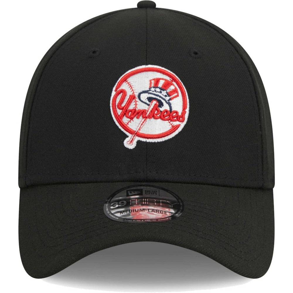 New York Yankees Logo 39THIRTY Flex Hat Black | New Era