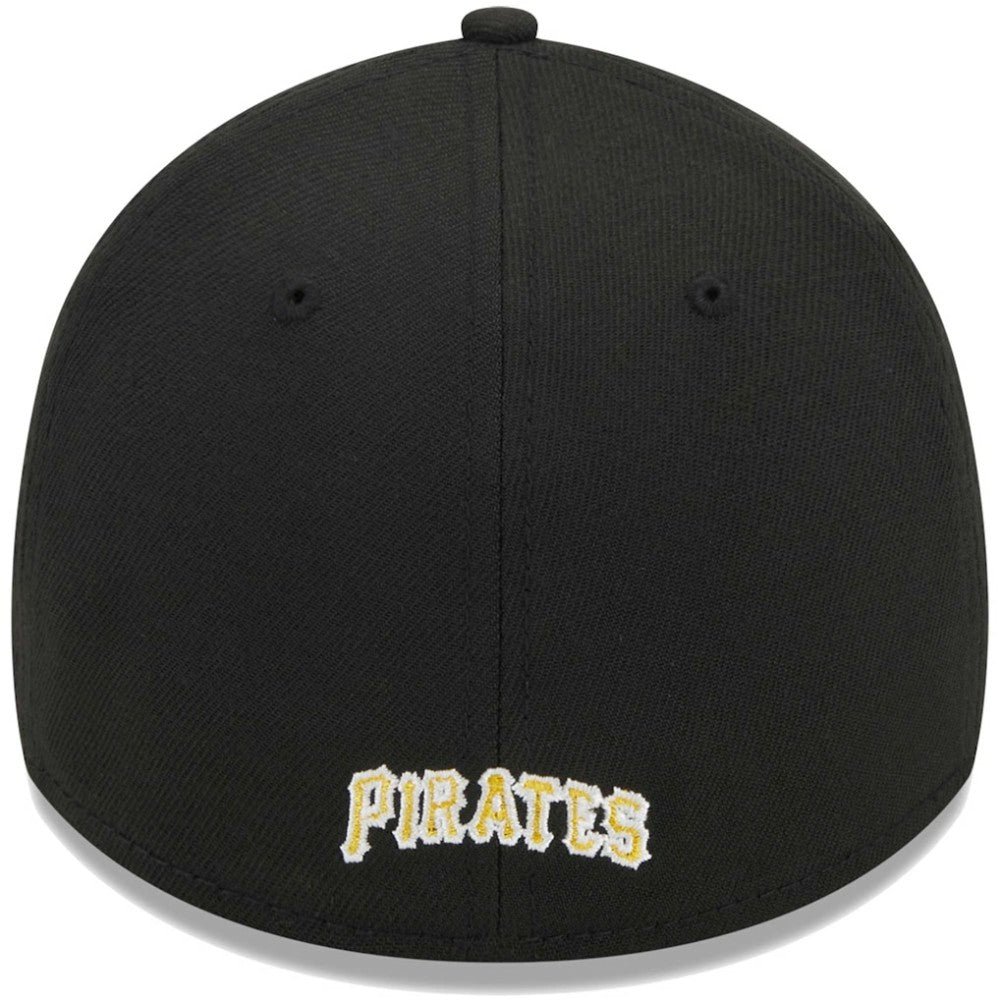 Pittsburgh Pirates Logo 39THIRTY Flex Hat Black | New Era