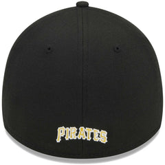 Pittsburgh Pirates Logo 39THIRTY Flex Hat Black | New Era