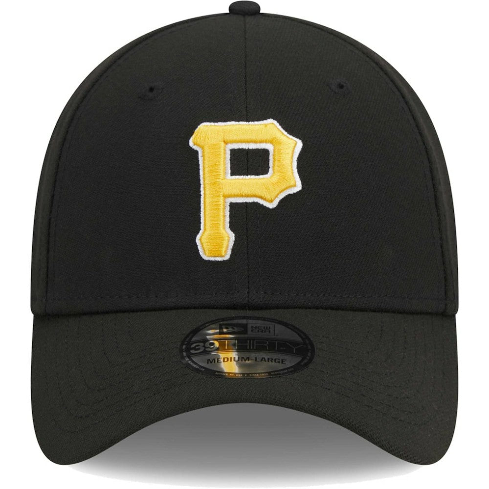 Pittsburgh Pirates Logo 39THIRTY Flex Hat Black | New Era