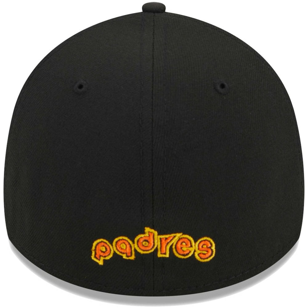 San Diego Padres Logo 39THIRTY Flex Hat Black | New Era
