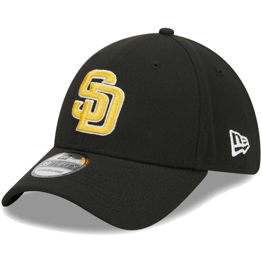 San Diego Padres Logo 39THIRTY Flex Hat Black | New Era