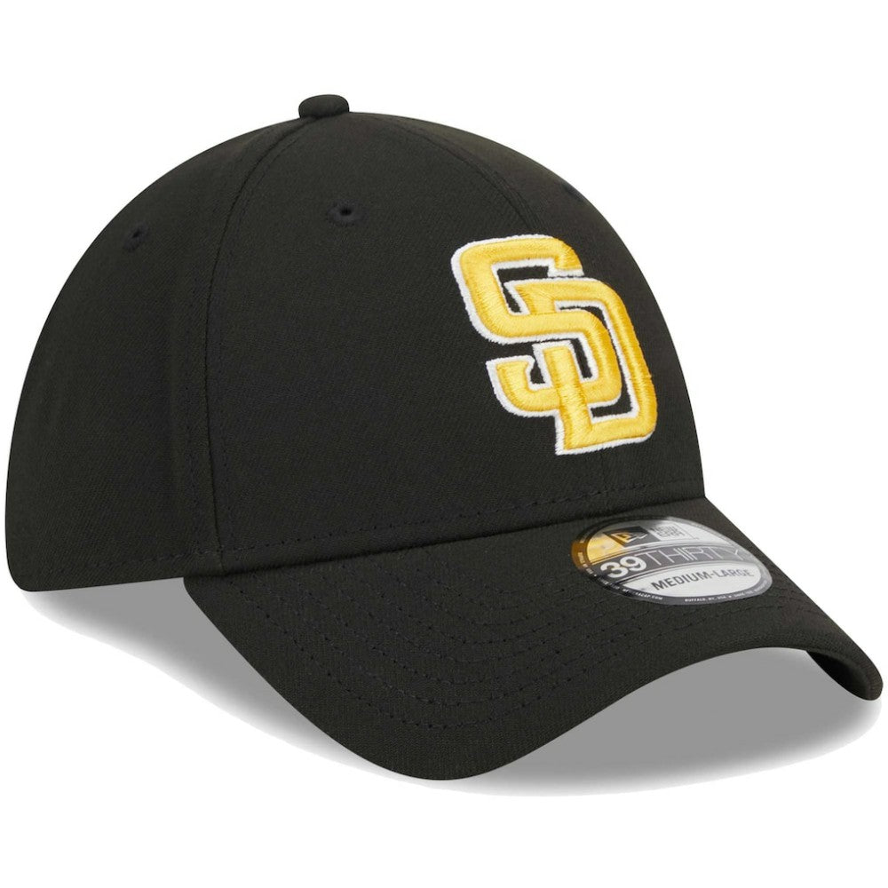 San Diego Padres Logo 39THIRTY Flex Hat Black | New Era