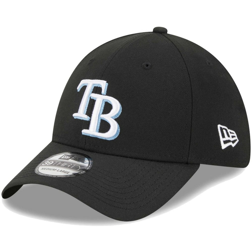Tampa Bay Rays Logo 39THIRTY Flex Hat Black | New Era