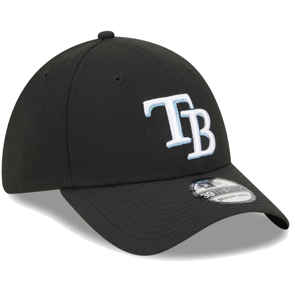 Tampa Bay Rays Logo 39THIRTY Flex Hat Black | New Era