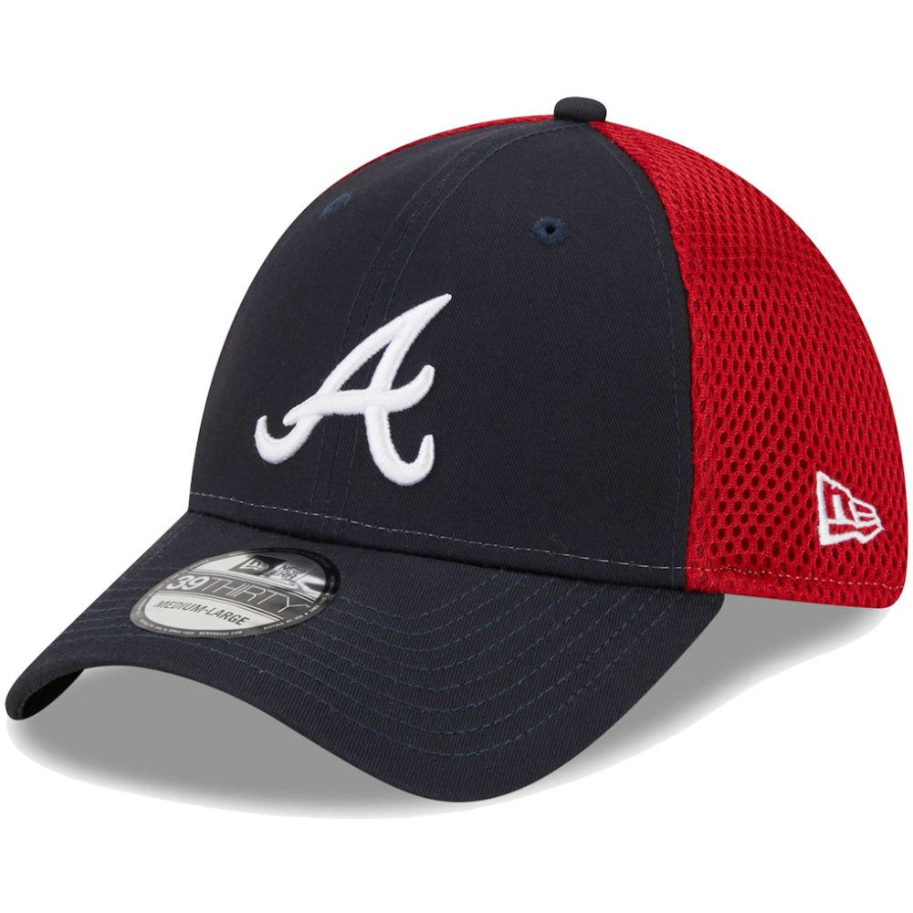 Atlanta Braves Team Neo 39THIRTY Flex Hat Navy | New Era