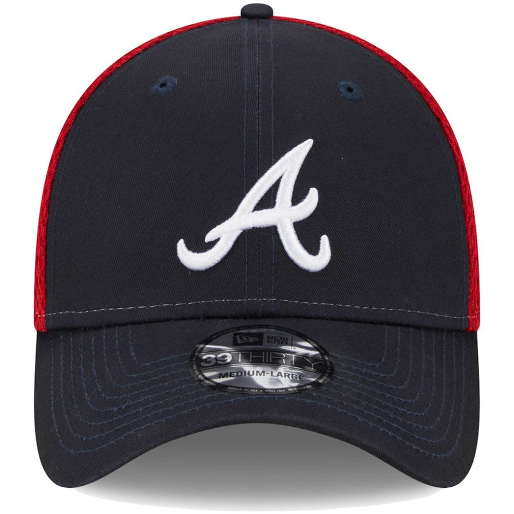 Atlanta Braves Team Neo 39THIRTY Flex Hat Navy | New Era