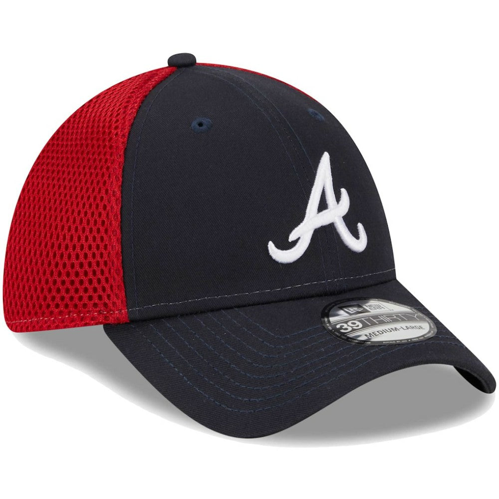 Atlanta Braves Team Neo 39THIRTY Flex Hat Navy | New Era