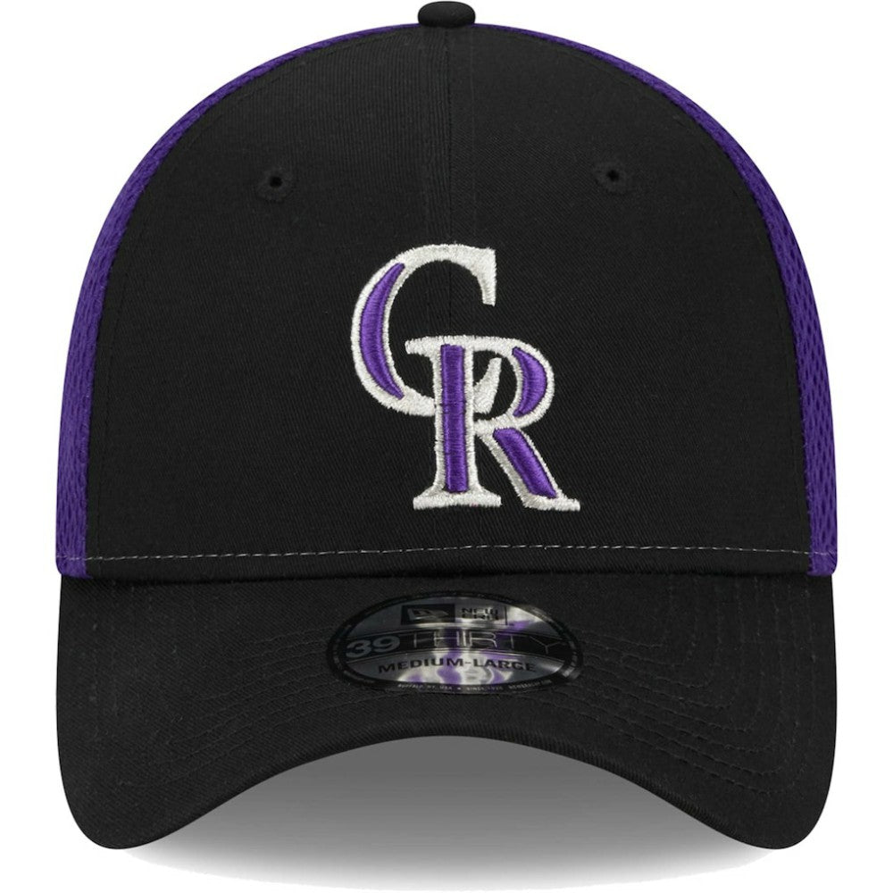 Colorado Rockies Team Neo 39THIRTY Flex Hat Black | New Era