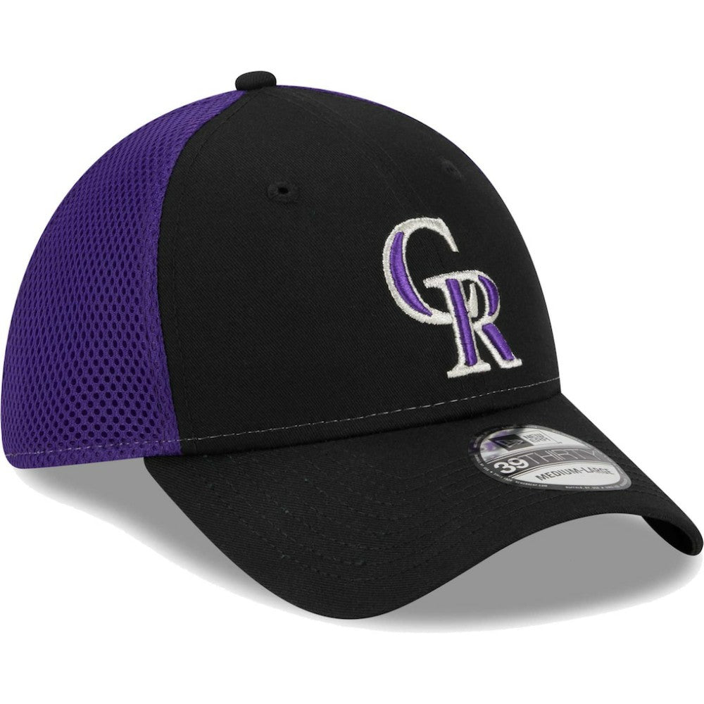 Colorado Rockies Team Neo 39THIRTY Flex Hat Black | New Era