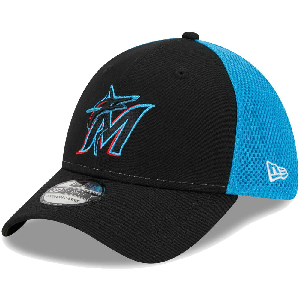 Miami Marlins Team Neo 39THIRTY Flex Hat Black | New Era