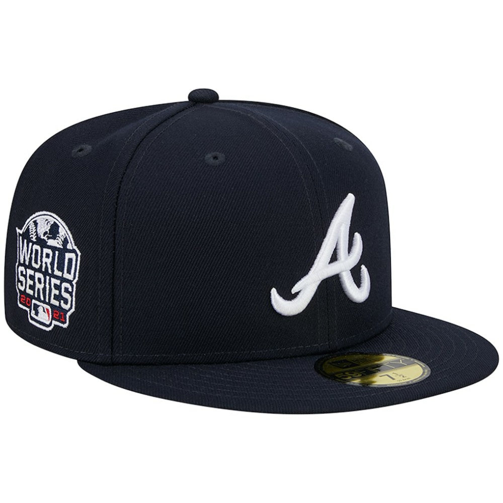 Atlanta Braves  2021 World Series Team Color 59FIFTY Fitted Hat Navy | New Era