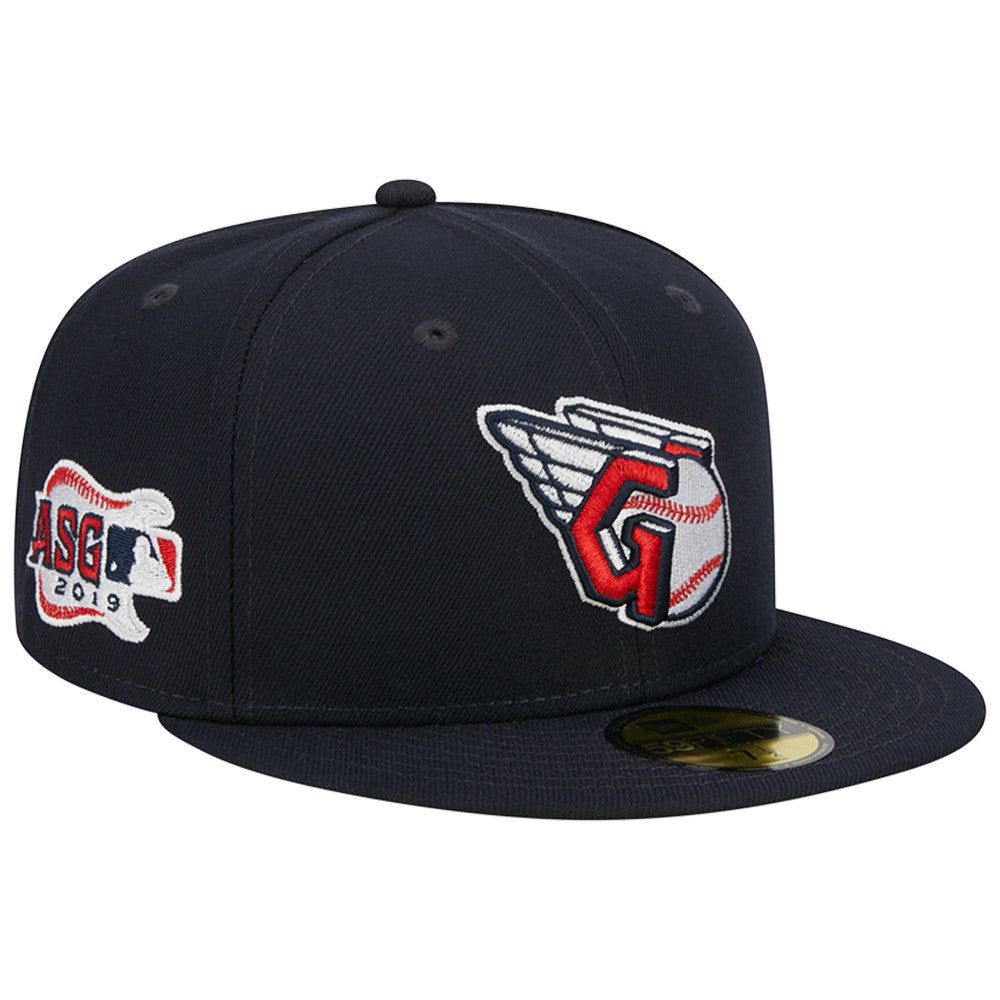 Cleveland Guardians Primary Logo 2019 MLB All-Star Game Team Color 59FIFTY Fitted Hat Navy | New Era