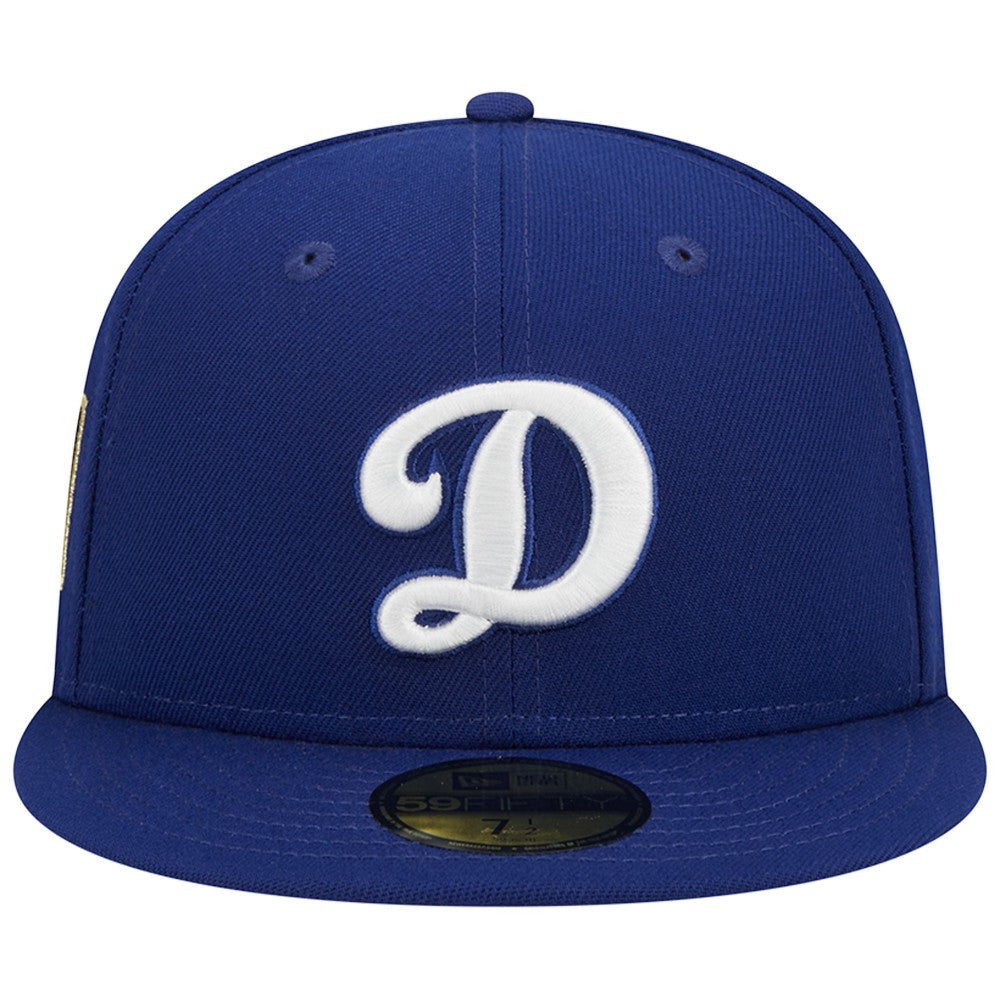 Los Angeles Dodgers Alternate Logo 2020 World Series Team Color 59FIFTY Fitted Hat Royal | New Era