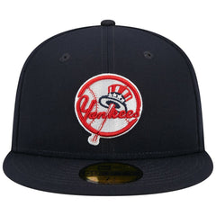 New York Yankees Primary Logo 2000 World Series Team Color 59FIFTY Fitted Hat Navy | New Era