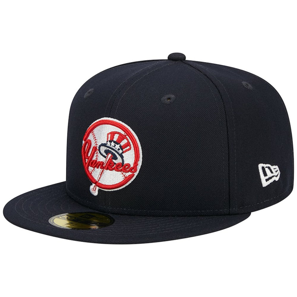 New York Yankees Primary Logo 2000 World Series Team Color 59FIFTY Fitted Hat Navy | New Era