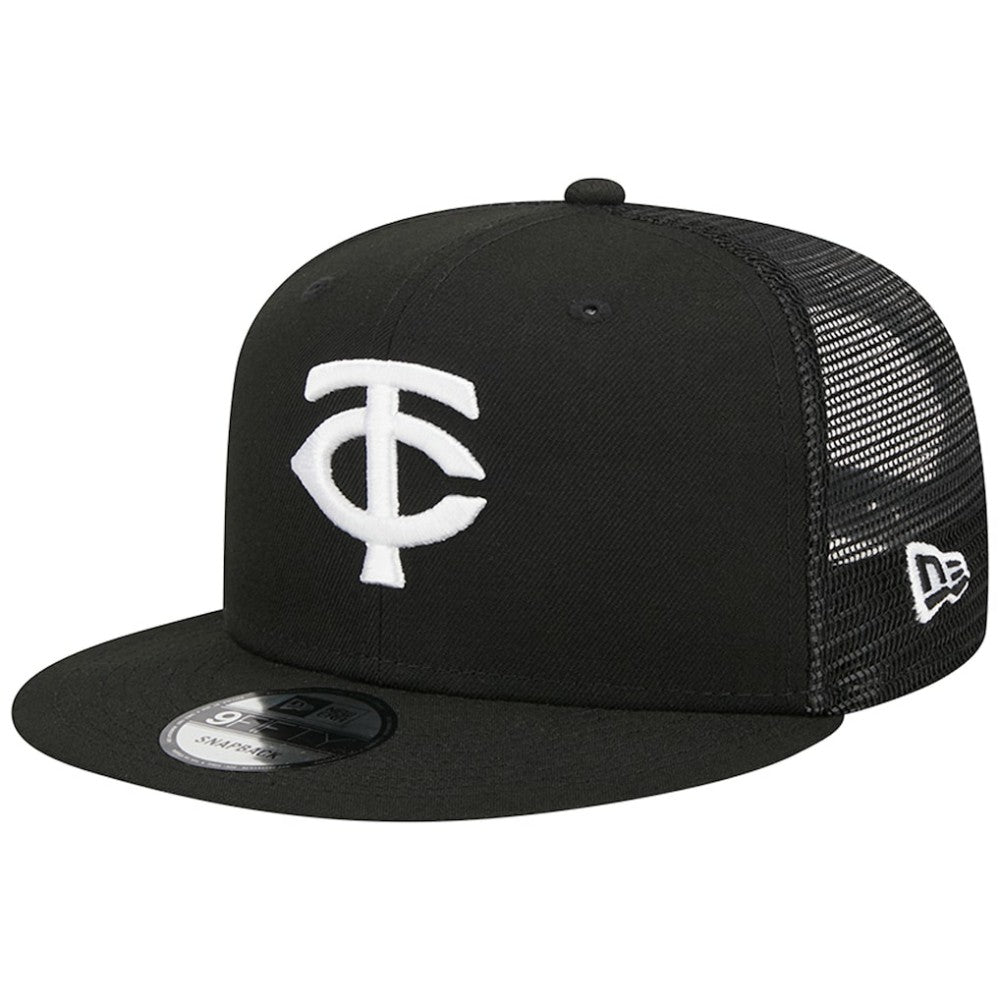 Minnesota Twins Trucker 9FIFTY Snapback Hat Black | New Era
