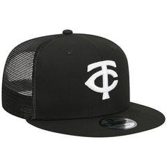 Minnesota Twins Trucker 9FIFTY Snapback Hat Black | New Era