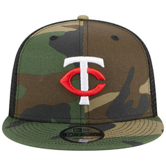 Minnesota Twins Woodland Camo Trucker 9FIFTY Snapback Hat Camo | New Era
