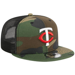 Minnesota Twins Woodland Camo Trucker 9FIFTY Snapback Hat Camo | New Era