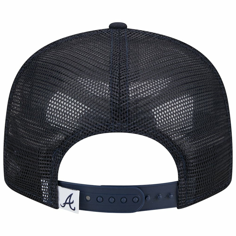 Atlanta Braves Team Color Trucker 9FIFTY Snapback Hat Navy | New Era