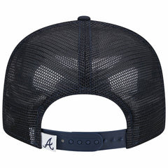 Atlanta Braves Team Color Trucker 9FIFTY Snapback Hat Navy | New Era